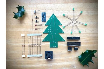 Midi Weihnachtsbaum grüne LED - Spaß PCB Hobby Kit Elektronik Geek Geschenk - Bild 1 von 4