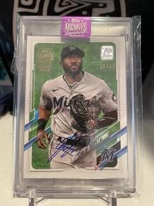 2025 Topps Archives Signature Starling Marte Auto /40 Encased 2021 Topps - Picture 1 of 2