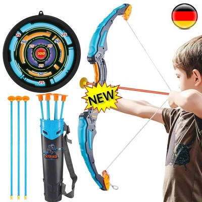 MARKENLOS Kinder Bogenschießen Bogen und Pfeile Kinderspielzeug Set Archery für Jungs