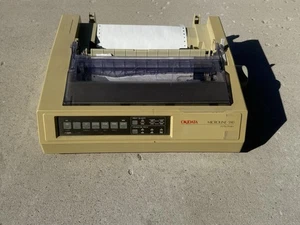 OkiDATA Microline 590 24 Pin DOT Matrix Ethernet Parallel Printer For Parts - Picture 1 of 4