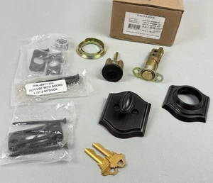 Baldwin SCTAD112 Arch Single Cylinder Keyed Entry Deadbolt,  Venetian Bronze - Picture 1 of 4