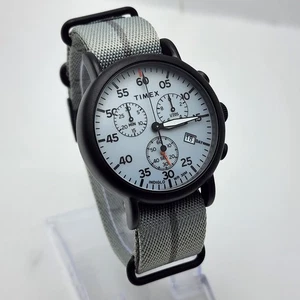 Timex Indiglo Weekender TW2T73700 Chronograph Date WR 30M Gray Tone Men's Watch - Picture 1 of 11