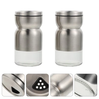  2 Pcs Barattolo Spezie Contenitore Per Condimenti Condimento in Cucina - Immagine 1 di 4