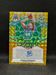 2023-24 Panini Mosaic Scripts Jaden Springer #MS-SPR Gold Prizm /10 Auto - Picture 1 of 2