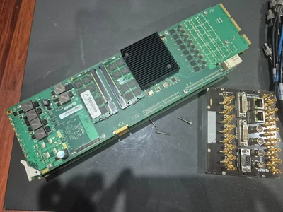 Evertz 7867VIPA32-DUO-HS-DIN HD/SD Display Processor Multiviewer Mini Din cables - Image 1 of 4