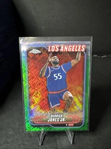 2024-25 Topps Chrome Derrick Jones Jr. Topps Green Logo Refractor #177 - Picture 1 of 2