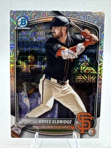 2025 Bowman Chrome BRYCE ELDRIDGE Mega Box MOJO Refractor #BCP-180 Giants - Picture 1 of 3