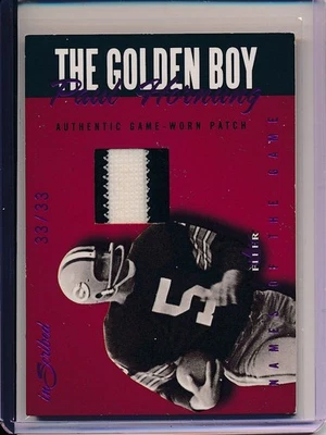 2004 Fleer Inscribed #NGJ-PH2 Paul Hornung Names of the Game Jersey Purple #/33 - Image 1 of 2