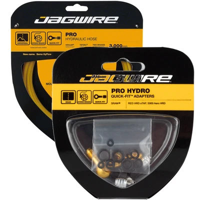 Paquete de manguera de freno de disco hidráulico Jagwire y adaptador de ajuste rápido para MTB Avid Foto 1 de 3