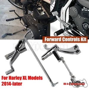 For Harley Sportster XL Forward Control Complete Kit Pegs Lever Linkages 2004-13 - Picture 1 of 12