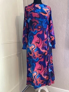 BNWT Jenerique Dress Size 12 Long Sleeve From Silkfred - Picture 1 of 8