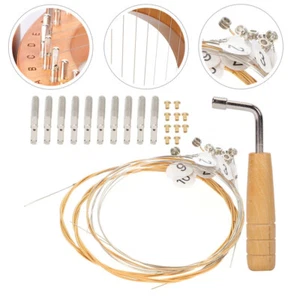 Set chiavi tuning stringa pratiche corde lira picchetti accessori per arpa - Foto 1 di 12