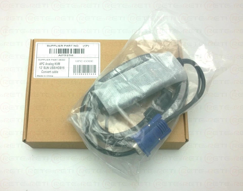 € 54+IVA APC AP5256 KVM SUN Cable VGA - 12 ft (3.6 m) NEW - Immagine 1 di 1