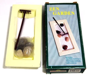 Zen Rock Garden Office Desktop Indoor Decor Tabletop Activity Kits Japan - Picture 1 of 6