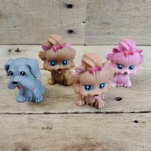 X5 My Pet Pals Chic Boutique 2.5” Puppy Pink Bow Yorkie Dog Little Friends - Picture 1 of 20