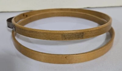 Antique Princess Embroidery Hoop 6" Round Wood Adjustable Metal Spring Tension - Image 1 of 4