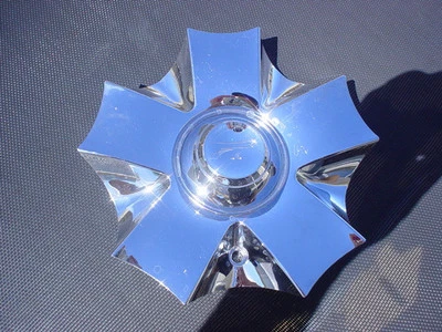 Tapa central de rueda PLATINUM Ultra personalizada acabado cromado 145-100 piezas Foto 1 de 2