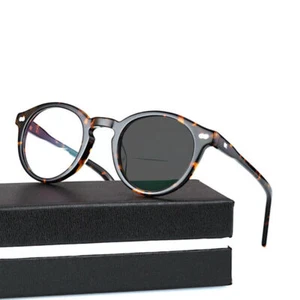 Acetate Bifocal Reading Glasses Transition Photochromic Johnny depp Magnifier - Bild 1 von 25