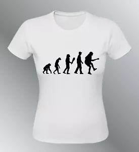 Men's T-shirt Evolution Woman Rock AC/DC Humor Human Rock Angus Young ACDC - Picture 1 of 9