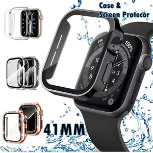 Funda protectora de vidrio templado completo 3D para Apple Watch Series 7 - Imagen 1 de 78