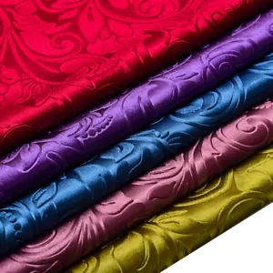 DIY Velours Gaufrage Floral Tissu Vêtements Rétro Nappe Sofa Coussin Housse Sew - Photo 1/28