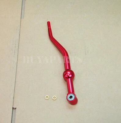 Red JDM Style Dual-Bend Aluminum Short Throw Shifter for 1988-2000 Honda Civic - Image 1 of 3