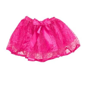 Girls Pink Sparkle Tutu Skirt Dress Up Halloween Costume Kids Birthday Dance Ski - Picture 1 of 1