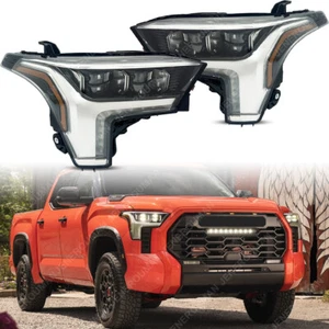 Pair For 22-25 Toyota Tundra Headlights Head Light Lamp With Auto Leveling Motor - Picture 1 of 8