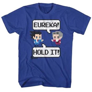 Ace Attorney Capcom Video Game Anime Eureka Hold It Men's T Shirt - Picture 1 of 6