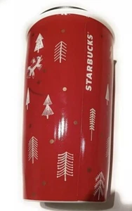 Nuevo vaso de cerámica Starbucks 2018 Red Forest 12 onzas - Imagen 1 de 1