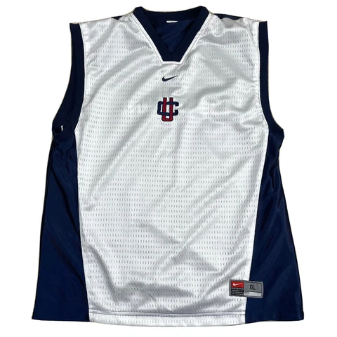 Vintage NIKE UConn Huskies Reversible Jersey Center Swoosh Adult Small Unisex Cover
