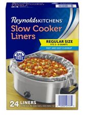 Reynolds Kitchens スロークッカーライナー、レギュラー (3 ～ 8 クォートに適合)、ライナー 24 枚