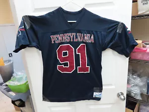 University of Pennsylvania Football Jersey, # 91, XL, Vintage (Champion) USA - Picture 1 of 6