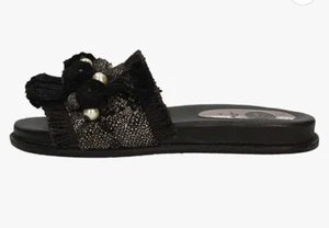 Nuevas sandalias para mujer GIOSEPPO 45327 punta abierta mulas cuero negro Reino Unido 4 UE 37 - Imagen 1 de 7