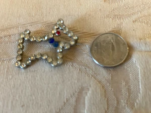 Vintage Silvertone Metal Rhinestone Scottie Dog Pin Brooch p1089 - Picture 1 of 2