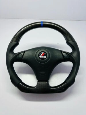 Toyota TRD Customize Carbon Fiber Steering Wheel MK4 CELICA MR2 MR-S Alteeza JZX - Image 1 of 4