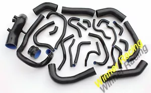 26PCS SILICONE HOSE Fit TOYOTA SUPRA MK3 MA70 7M-GE/7M-GTE 3.0 TURBO 86-92 BLACK - Picture 1 of 4