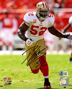 PATRICK WILLIS SIGNED AUTOGRAPHED 8x10 PHOTO SAN FRANCISCO 49ERS BECKETT BAS - Picture 1 of 2