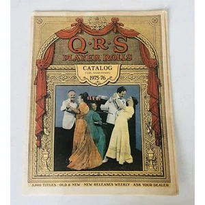 Vintage 1975 QRS Player Piano Music Rolls Catalog 75th Anniversary Songs Titles - Picture 1 of 10