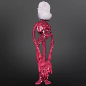 "Nuevo en Paquete Cabeza de Sirena Flexible Rojo Blanco Cabeza de Toliet Figura de Plástico Decoración de Pasteles 4"" - Imagen 1 de 2