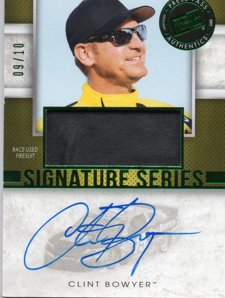 2014 PRESS PASS CLINT BOWYER FIRE SUIT/AUTO 9/10 - Image 1 of 1