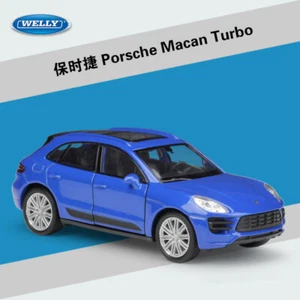 Welly 1:36 Porsche Macan Turbo Diecast Metal Pullback Model Car New in Box - Picture 1 of 7