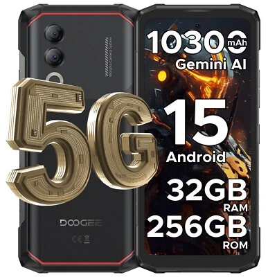 Teléfono Resistente DOOGEE Blade 20 Turbo 5G Desbloqueado, 32GB+256GB 10300mAh Android 15 Foto 1 de 4