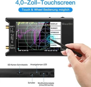 SeeSii NanoVNA-H4 Vector Network Analyzer 4.3V 10KHz-1.5GHz HF VHF UHF - Picture 1 of 8