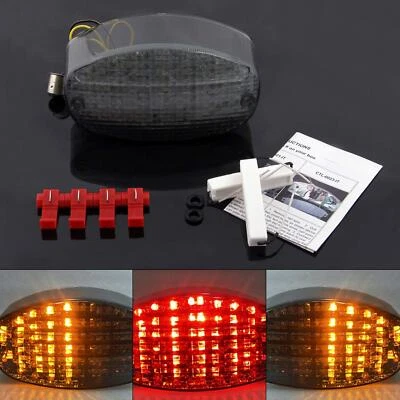 Smoke Taillight integrated Turn Signals for Yamaha YZF600R XVS650/1100 V-Star - Image 1 of 4