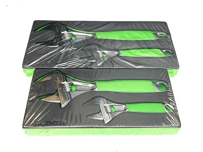 Snap On Tools NEW 4pc 6,8,10,12 Inch Wide Mouth Adjustable Foam Wrench Set SPAIN - Image 1 of 4