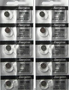 ENERGIZER 396/397 SR726SW SR726W (10 piece) WATCH BATTERY NEW Authorize Seller - Picture 1 of 4