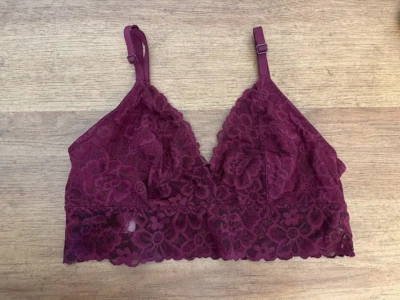 Victoria's Secret Kir фиолетовый средний Posey кружевной бюстгальтер без подкладки Lounge бюстгальтер - Изображение 1 из 2