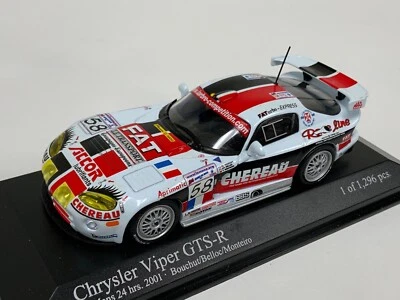 1/43 Minichamps Dodge Viper GTS-R 2001 24 Hour of Le Mans  430 011458 CS372 - Image 1 of 4
