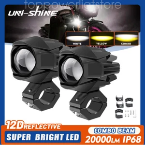 2x LED Work Light Bar Spot Pods Off Road Driving Auxiliary Fog Lamp Yellow White - Picture 1 of 10